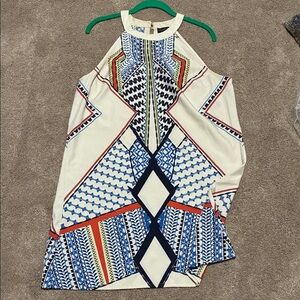 Venus Geometric Patterned Halter Dress